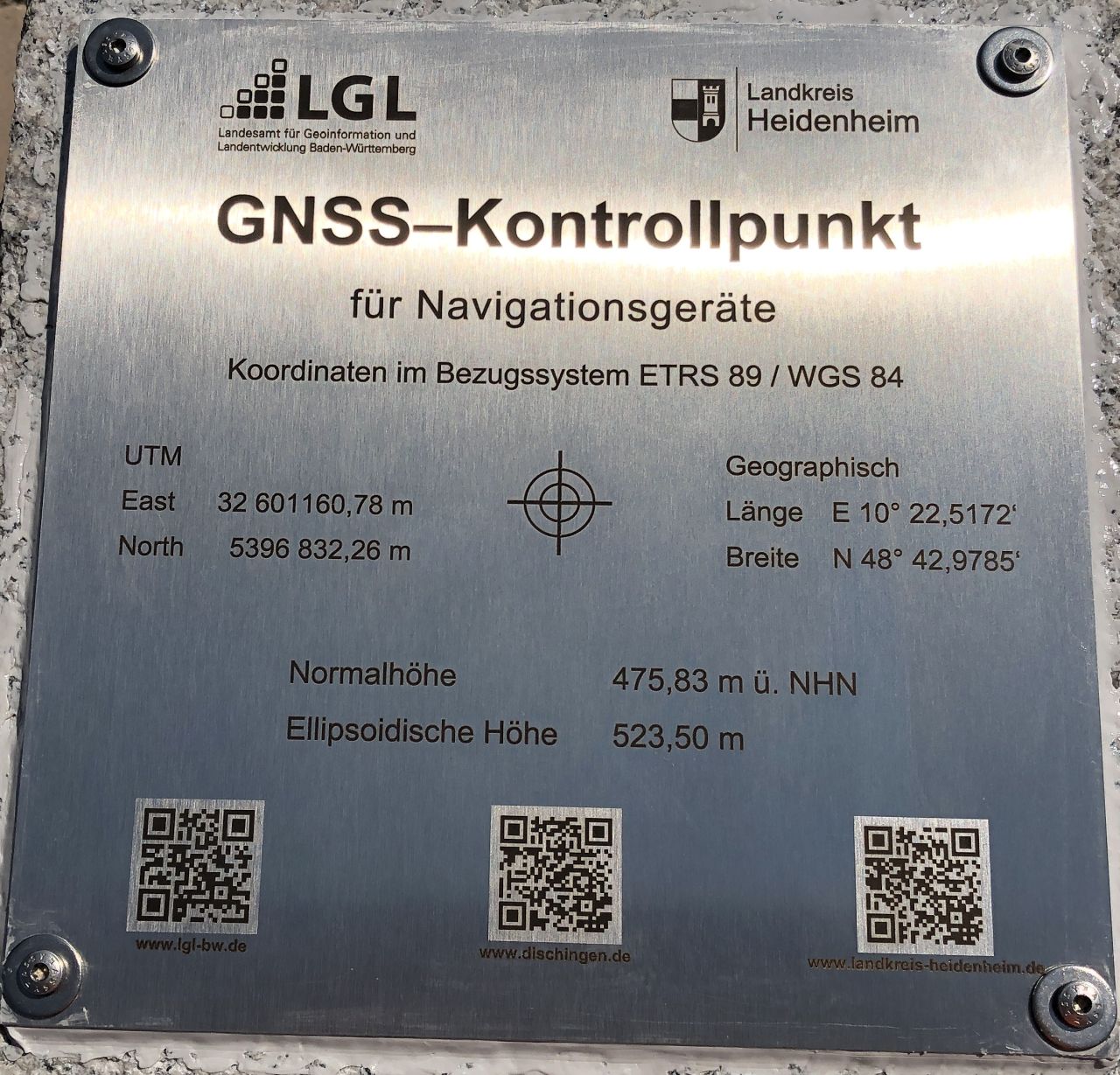 Platte GNSS Dischingen